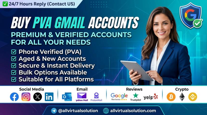 Top Trending 5 Places to Buy PVA Gmail Accounts Online Worldwide Service in 2027