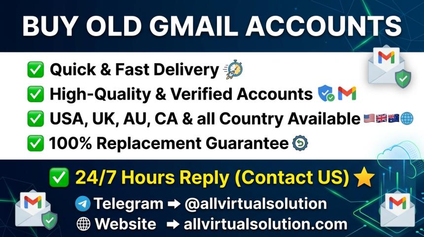 Your Best Choice to Buy Old Gmail Accounts (Bulk, Aged & PVA) from allvirtualsolution in 2097