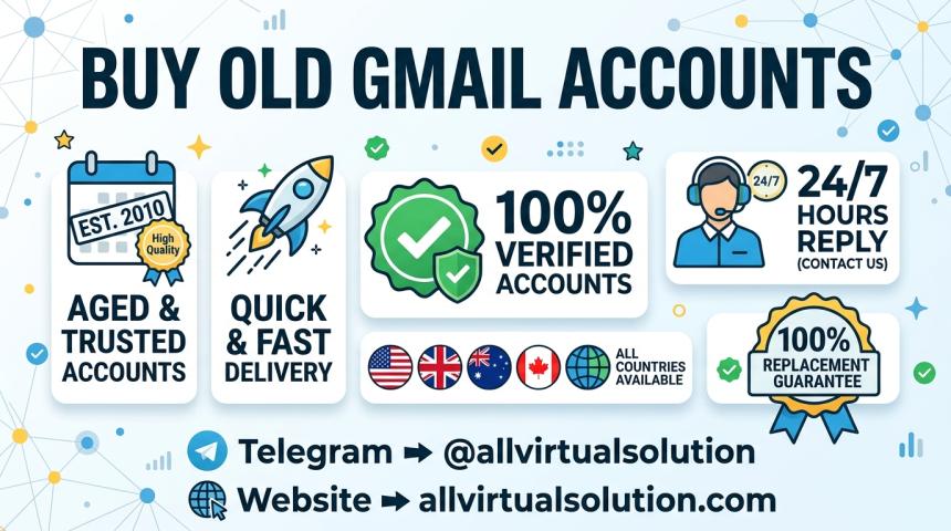 Best Website to Buy Old Gmail Accounts (Bulk, Aged & PVA) from allvirtualsolution in 2097