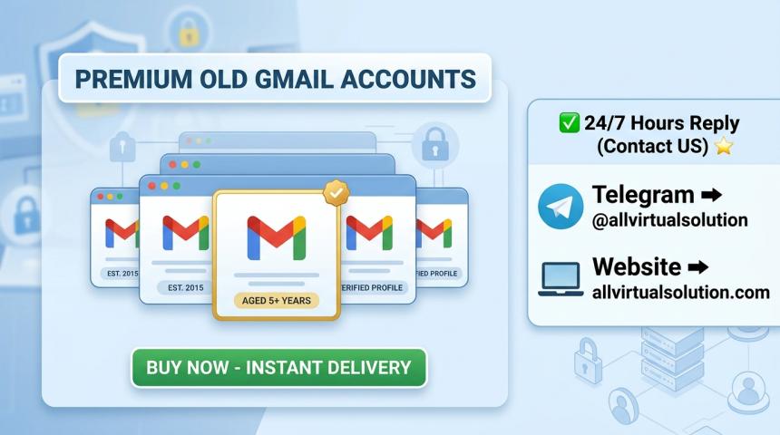 Safe & Secure: Buy Old Gmail Accounts Now (Bulk, Aged & PVA) from allvirtualsolution in 2096