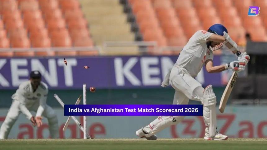India vs Afghanistan Test Match Scorecard 2026: Highlights, Runs, Wickets and Important Moments