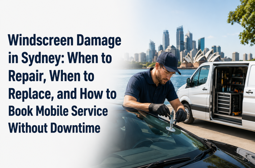 Windscreen Damage in Sydney: When to Repair, When to Replace, and How to Book Mobile Service Without Downtime