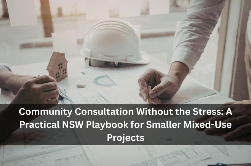 Community Consultation Without the Stress: A Practical NSW Playbook for Smaller Mixed-Use Projects