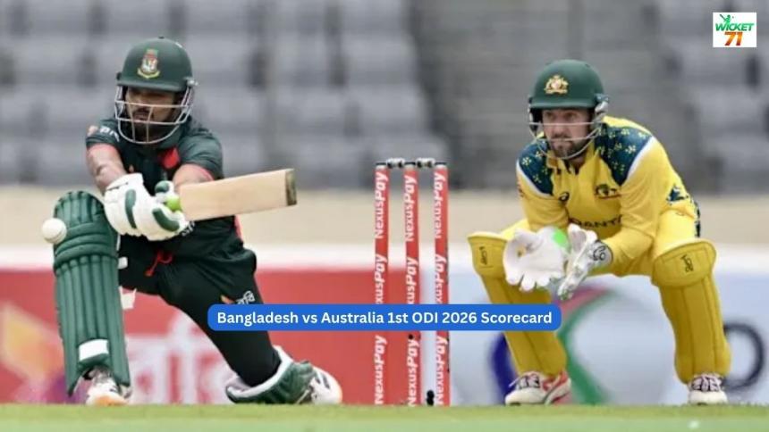 Bangladesh vs Australia 1st ODI 2026: Full scorecard