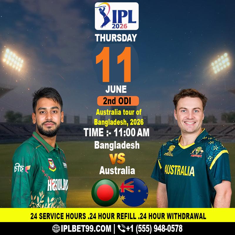 Online Betting ID Tracks Bangladesh Australia Cricket Action