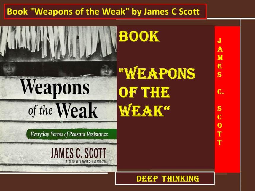 Book "Weapons of the Weak" by James C Scott