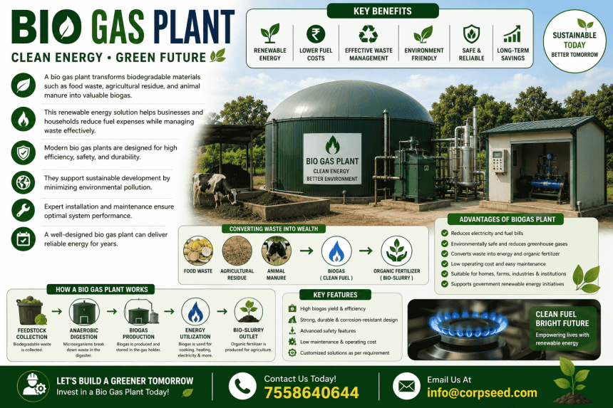 Biogas Plants: Transforming Organic Waste into Sustainable Energy