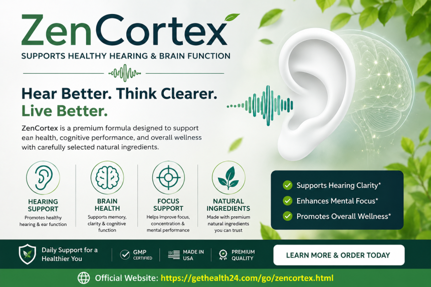 ZenCortex for Ear Ringing Treatment Supplement: Plant-Powered Liquid Drops