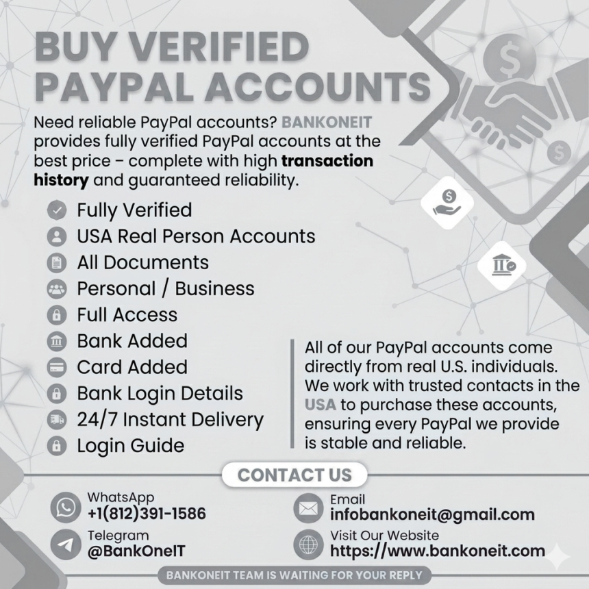 Buy Verified PayPal Account - Instant Delivery 2026