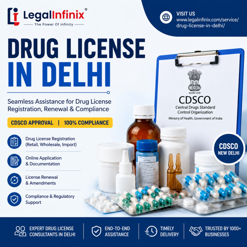 Drug License Delhi: Apply Online, CDSCO New Delhi & Drug License Consultants in Delhi