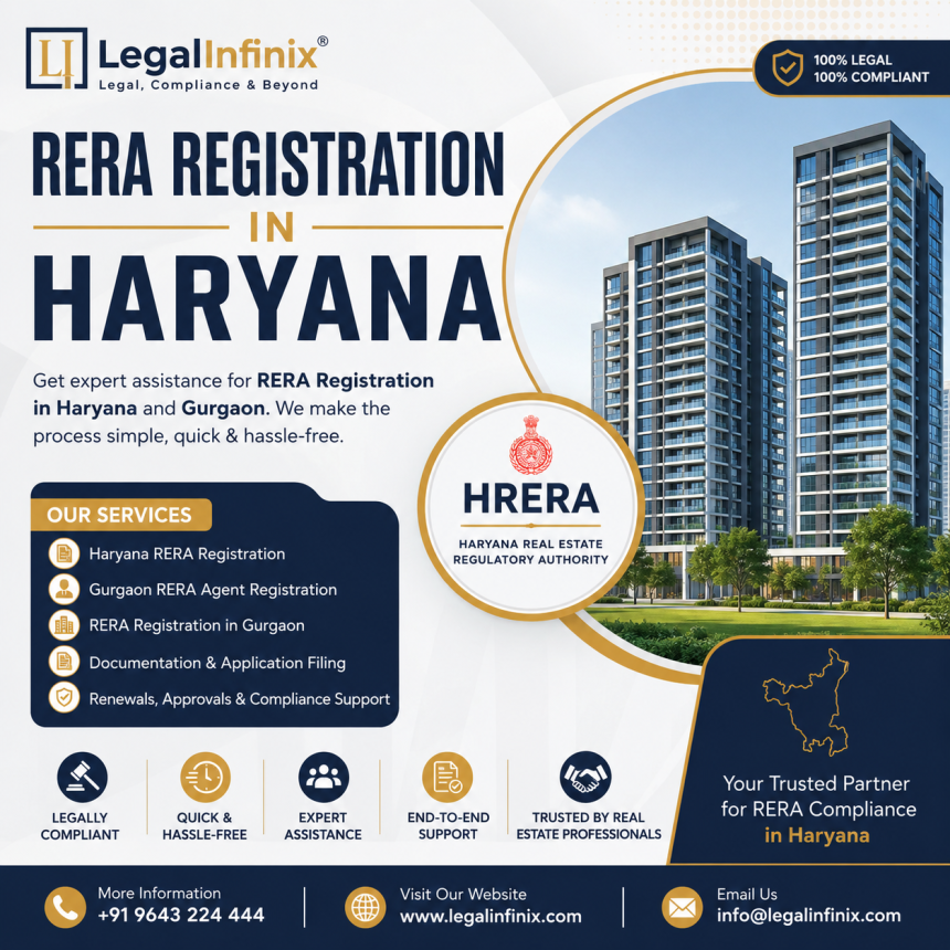 RERA Registration in Haryana – Gurgaon RERA Agent Registration & HRERA Compliance Services