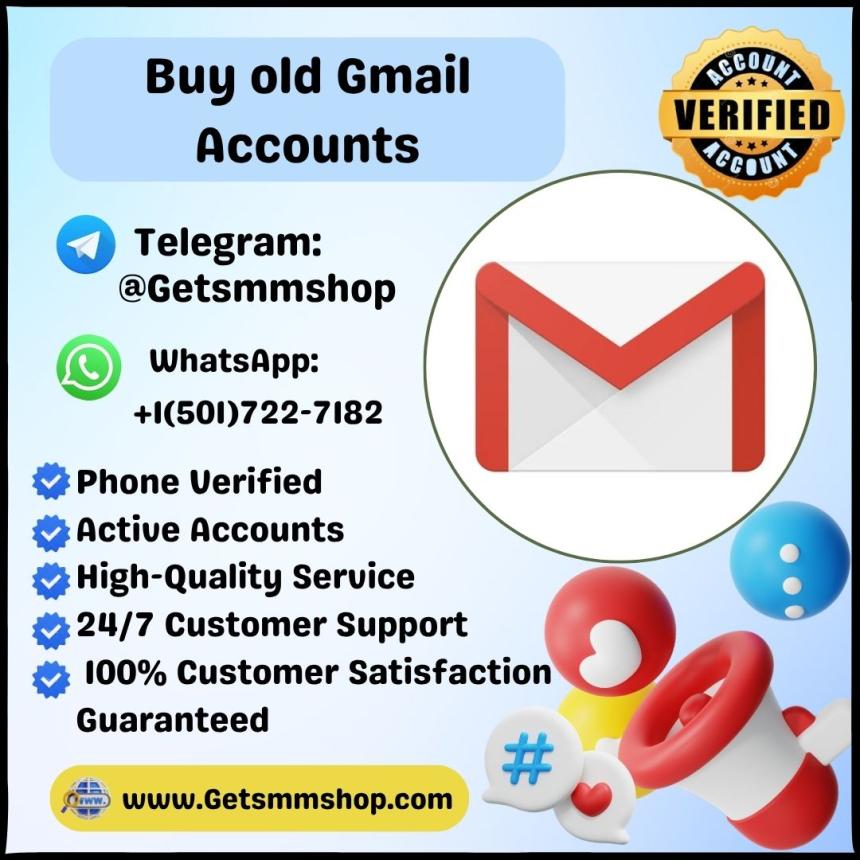 New & Aged Buy Old Gmail Accounts & Guarantee on All Accounts