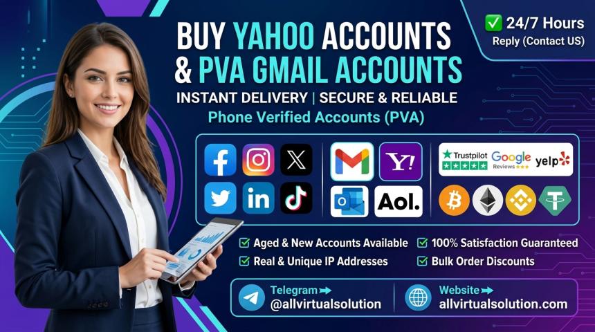 Top #1 Website Buy Yahoo Accounts (Bulk, Aged & PVA) from allvirtualsolution in 2099