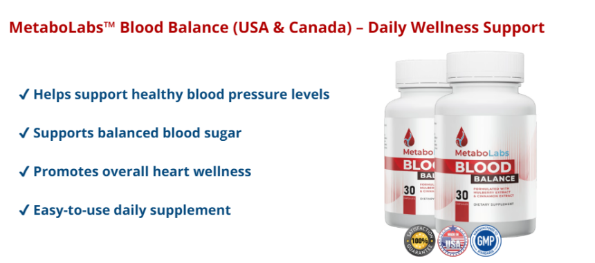 MetaboLabs Blood Support Formula Canada Review and Complete Ingredients Analysis