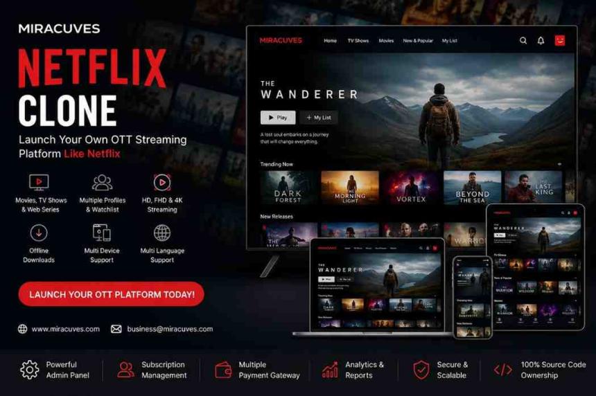 Netflix Clone Script: Turn Your Streaming Idea Into a Real Business