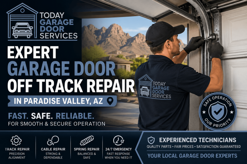 Expert Garage Door Off Track Repair in Paradise Valley, AZ for Safe Operation