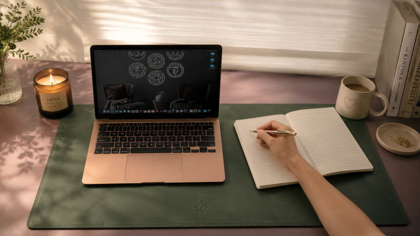 leather desk writing pad
