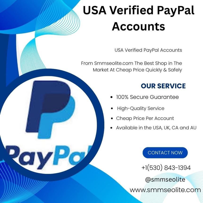 USA Verified PayPal Accounts - Personal & Business Available