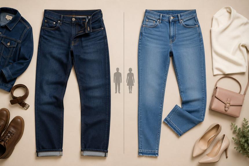 Men’s Denim vs Women’s Denim Jeans: How to Identify the Difference ?