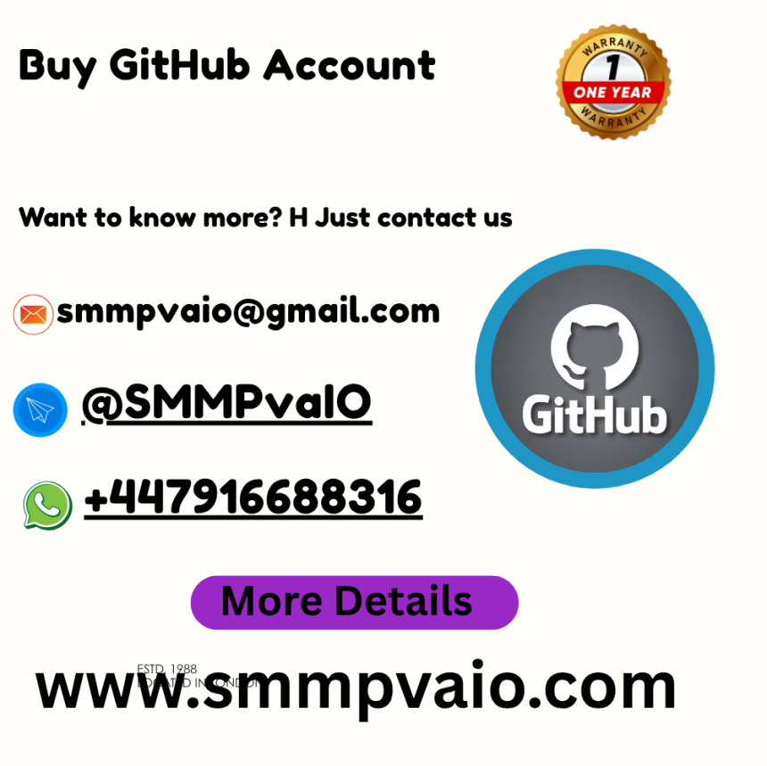 Buy GitHub Account for Fast Development Growth – Aged & Active Profiles Available