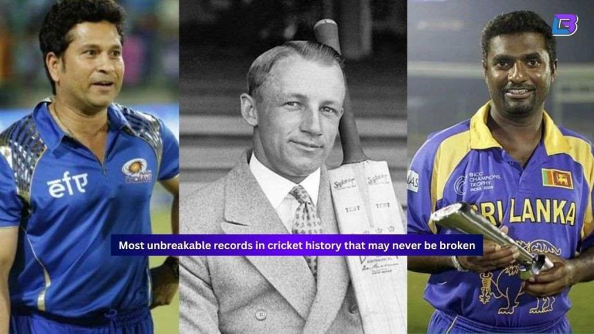 10 most unbreakable records in cricket history that may never be broken