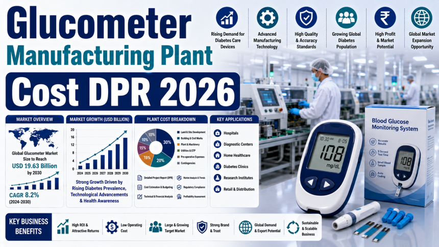 Cost of Setting Up a Glucometer Manufacturing Plant 2026: Equipment, Machinery & Investment Guide