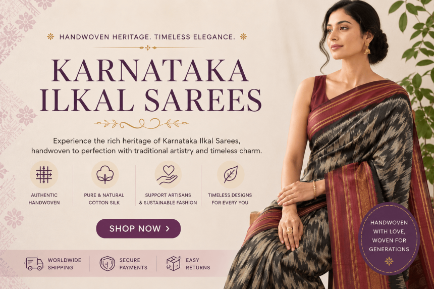 Buy Authentic Karnataka Ilkal Sarees for Elegant Ethnic Fashion