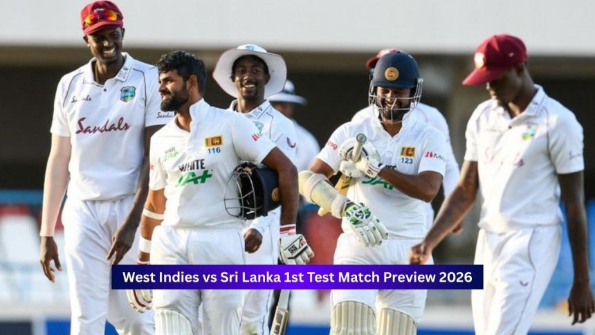 West Indies vs Sri Lanka, 1st Test Match, Sri Lanka tour of West Indies 2026