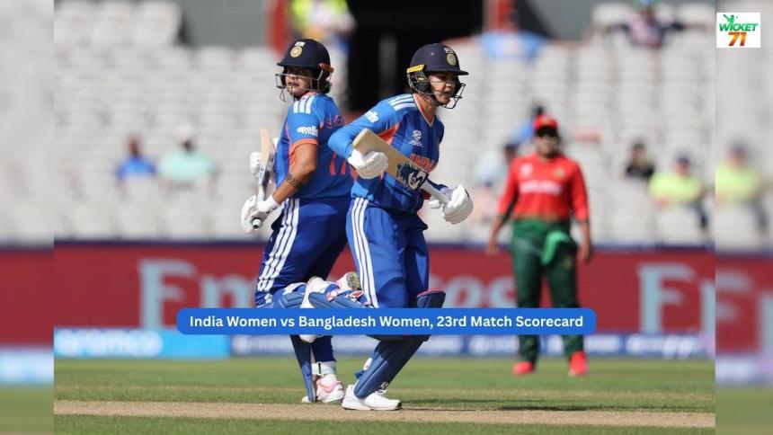 India Women vs Bangladesh Women, 23rd Match Scorecard