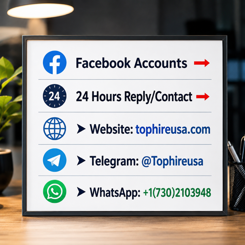 Buy USA Facebook Verified Account - Trusted Seller