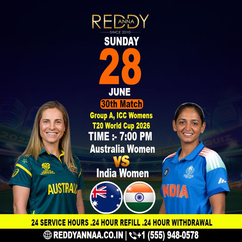 Australia Women vs India Women: Anticipating the Thrills of the ICC Women's T20 World Cup 2026 at Lord's with Reddy Anna Insights.