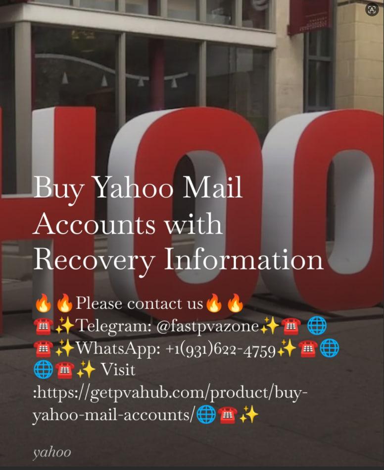 Buy Yahoo Mail Accounts with Recovery Information