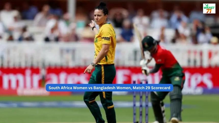 South Africa Women vs Bangladesh Women, Match 29 Scorecard | ICC Women's T20 World Cup 2026