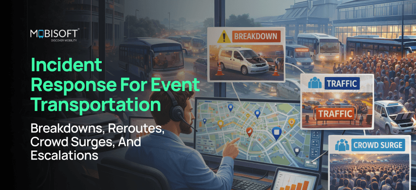 Incident Response for Event Transportation: Breakdowns, Reroutes, Crowd Surges, and Escalations