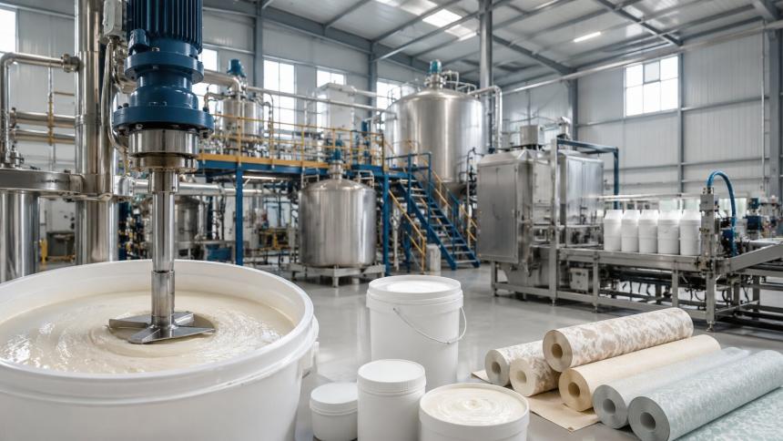 Wallpaper Adhesive Manufacturing Plant DPR 2026: Feasibility Study, Machinery and Profit Margins