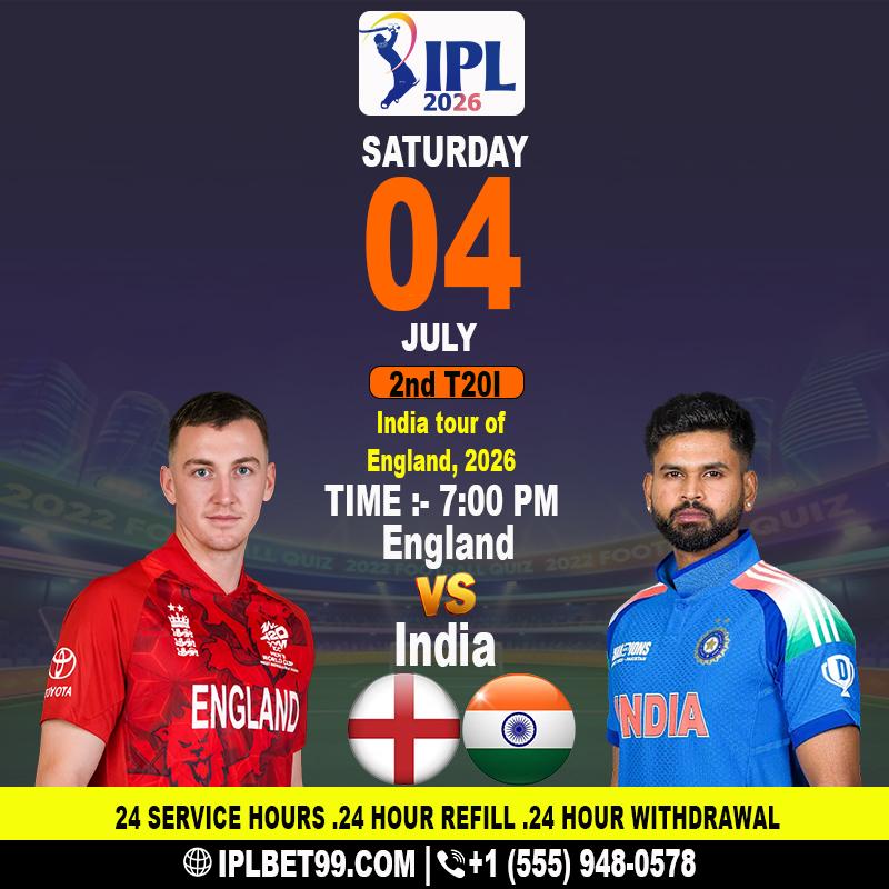 England vs India 2nd T20I Online Betting ID Commentary.