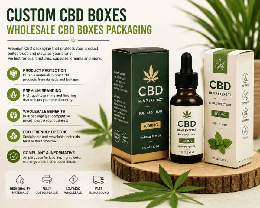 Custom CBD Boxes: Premium Packaging for a Trustworthy Brand