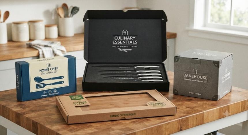 Custom Kitchenware Boxes: Durable Packaging for Everyday Essentials