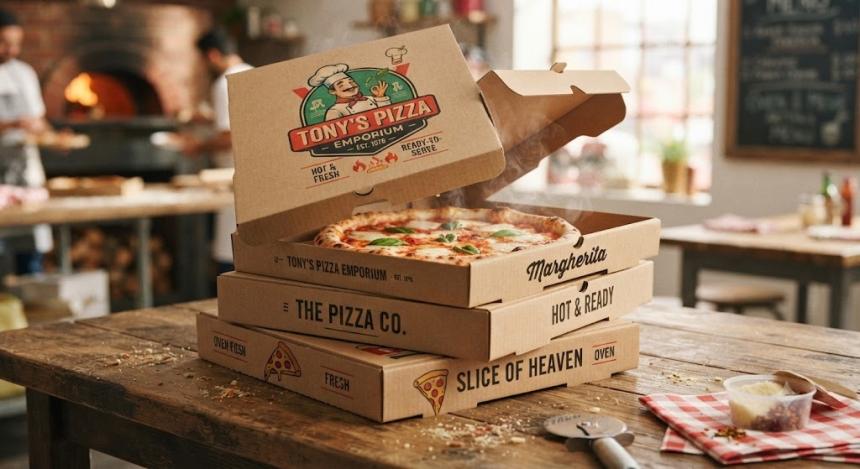 Pizza Boxes Packaging: Hot, Fresh, and Ready-to-Serve Solution