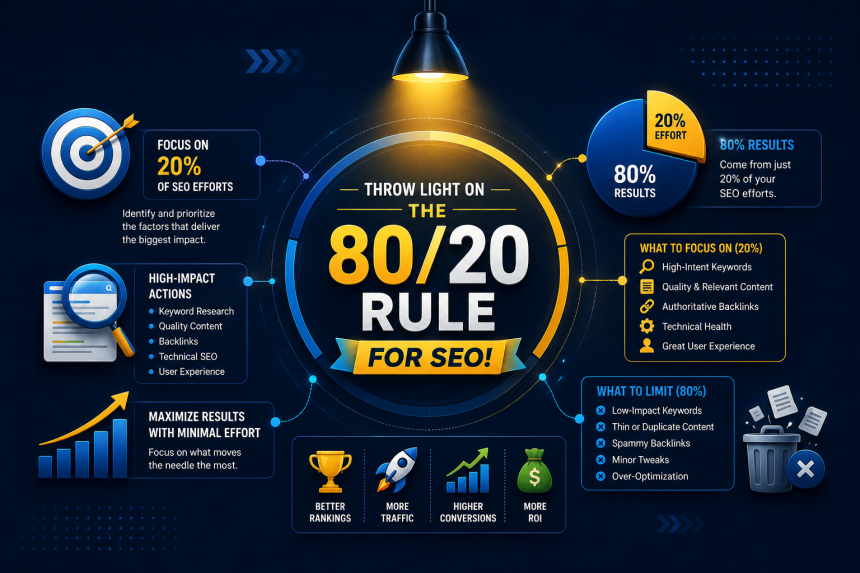 Throw Light On the 80/20 Rule for SEO!