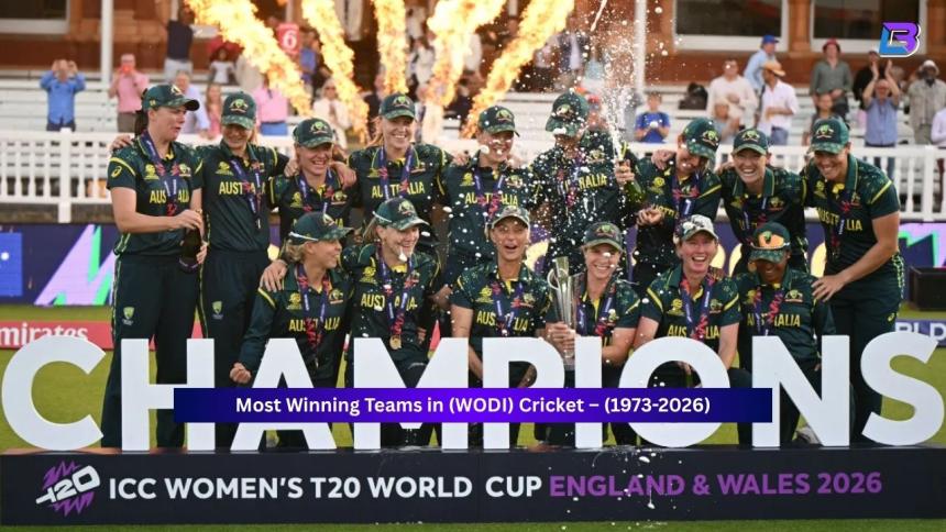 Most Winning Teams in Women's One Day International Cricket – Complete Results Summary and Statistics (1973-2026)