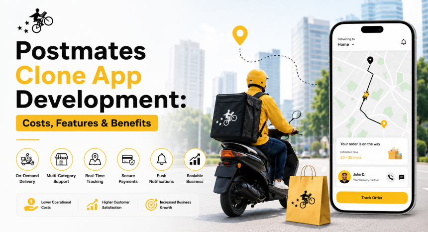 Postmates Clone App Development: Costs, Features & Benefits