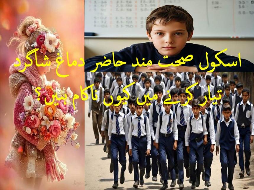 اسکول صحت مند حاضر دماغ شاگرد تیار کرنے میں کیوں ناکام ہیں؟
