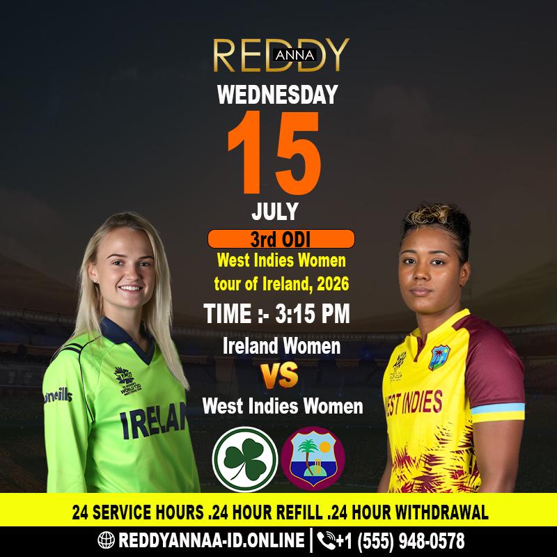 Reddy Anna Inspires Fans as We Gear Up for an Exciting Showdown Between Ireland Women and West Indies Women in Bready’s 3rd ODI Match.