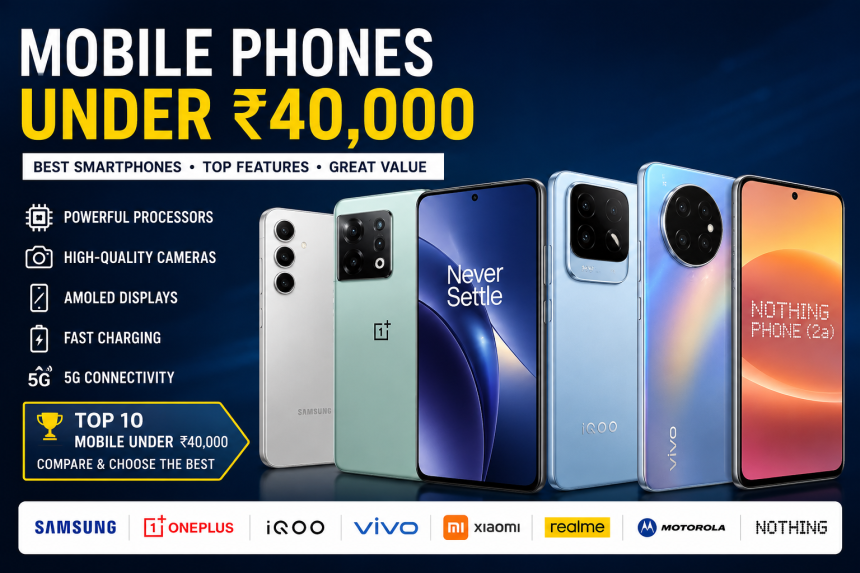 Best Mobile Phones Under 40000 | Price, Specs & Comparison