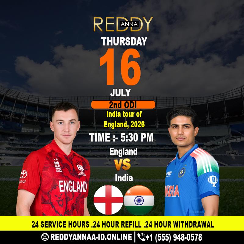 Reddy Anna ID Previews the Exciting England vs India 2nd ODI at Sophia Gardens on July 16.
