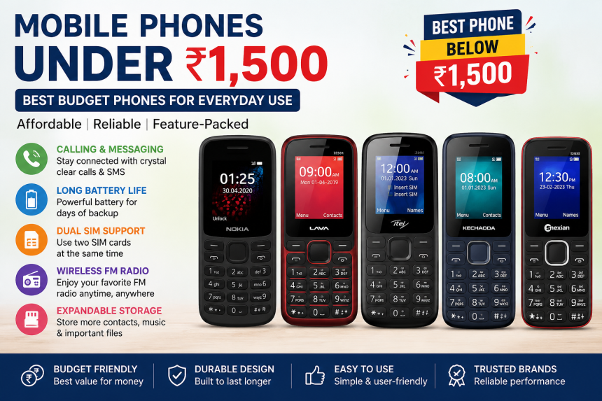 Best Phone Below ₹1,500 - Compare Mobile Prices | PriceKeeda