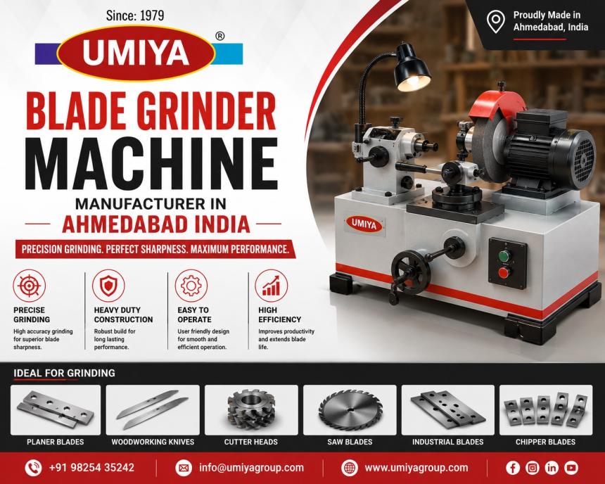 Blade Grinder Machine Manufacturer in Ahmedabad India
