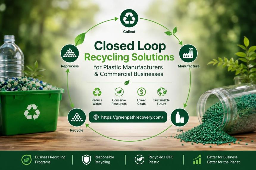 Closed Loop Recycling Solutions for Plastic Manufacturers & Commercial Businesses