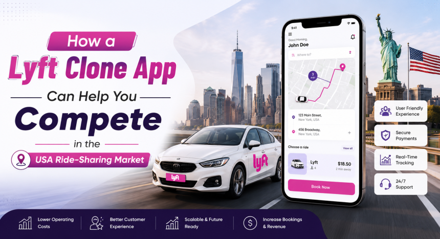 How a Lyft Clone App Can Help You Compete in the USA Ride-Sharing Market
